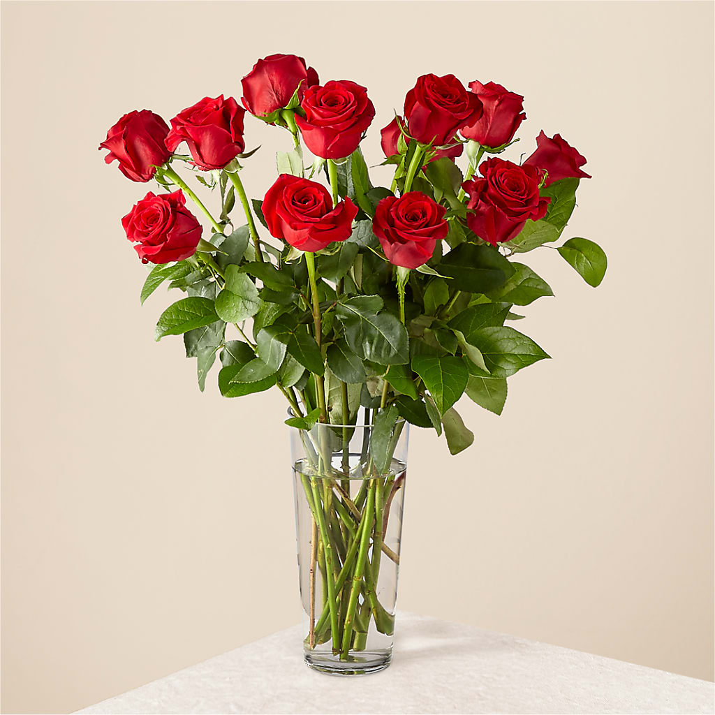 Long Stem Red Rose Bouquet – BEN & NEVA'S FLOWERS, Grand Saline TX