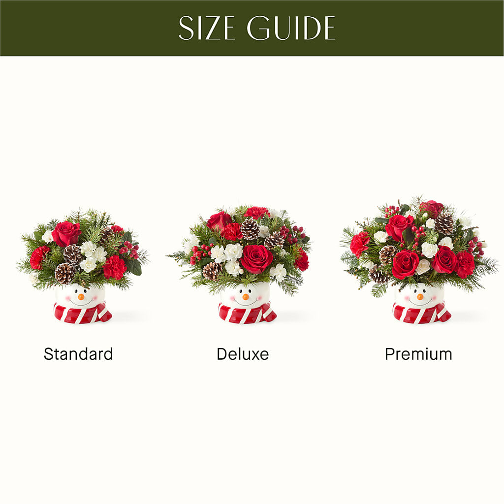 Jolly Snowman Bouquet – BEN & NEVA'S FLOWERS, Grand Saline TX