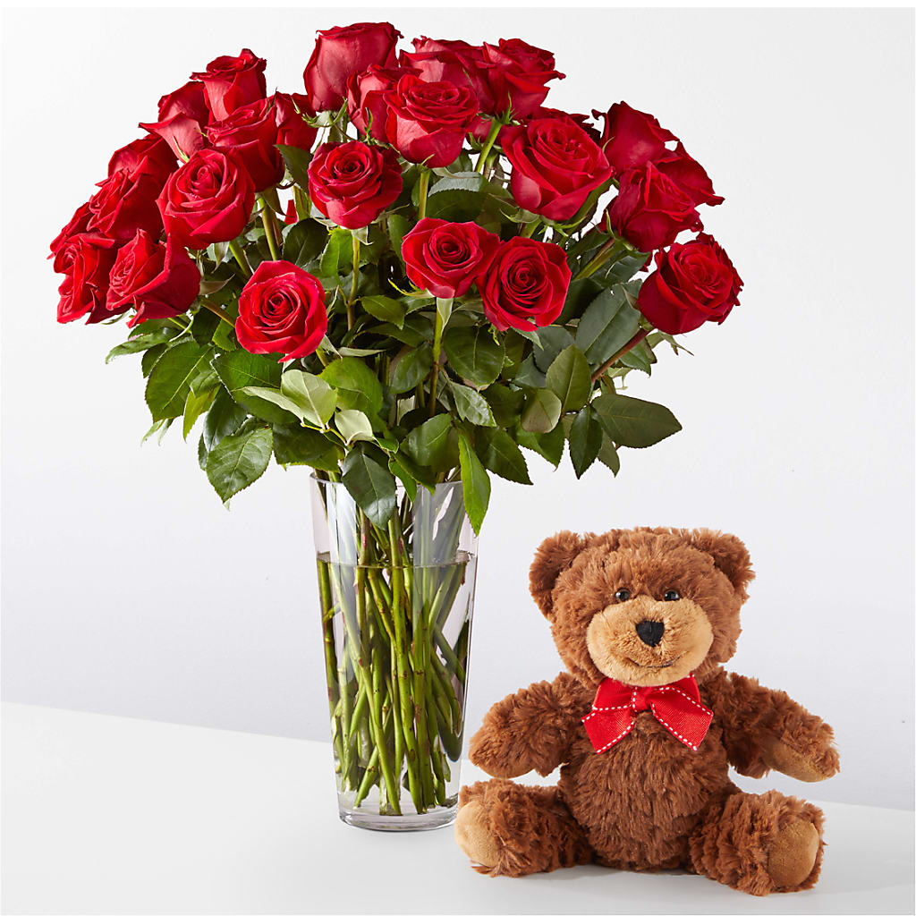 Romantic Long Stem Red Rose Bouquet Bundles – BEN & NEVA'S FLOWERS, Grand Saline TX