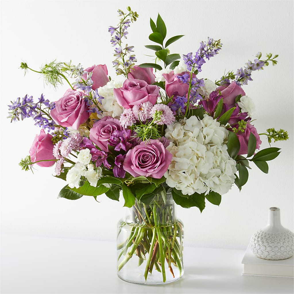 Violet Caress Bouquet – BEN & NEVA'S FLOWERS, Grand Saline TX