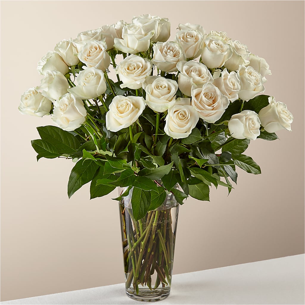 Long Stem White Rose Bouquet – BEN & NEVA'S FLOWERS, Grand Saline TX