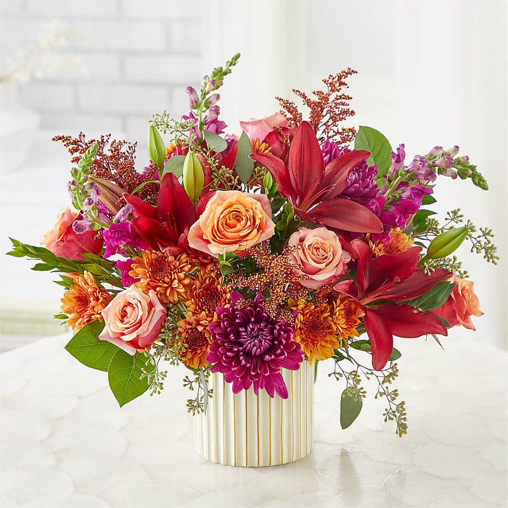 Burgundy Landscape Bouquet – BEN & NEVA'S FLOWERS, Grand Saline TX