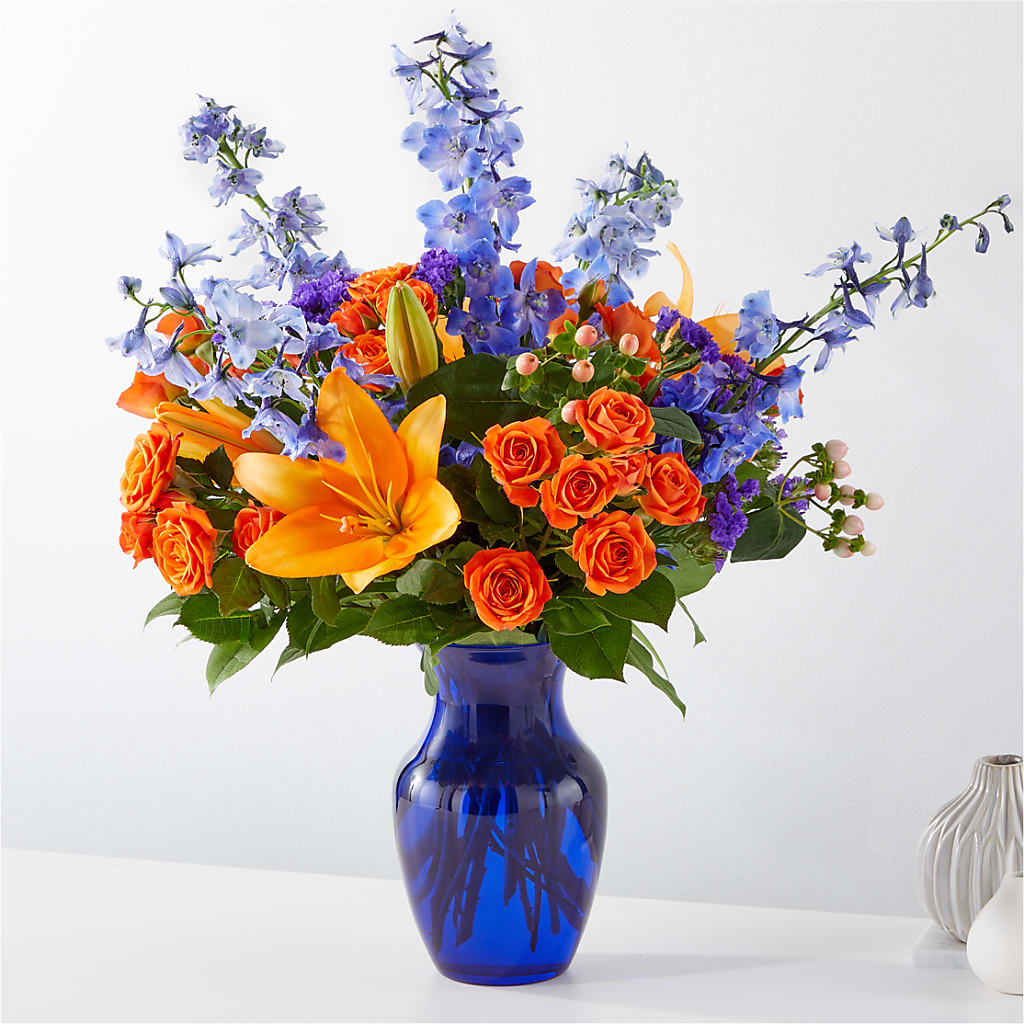 Radiant Citrus Bouquet – BEN & NEVA'S FLOWERS, Grand Saline TX