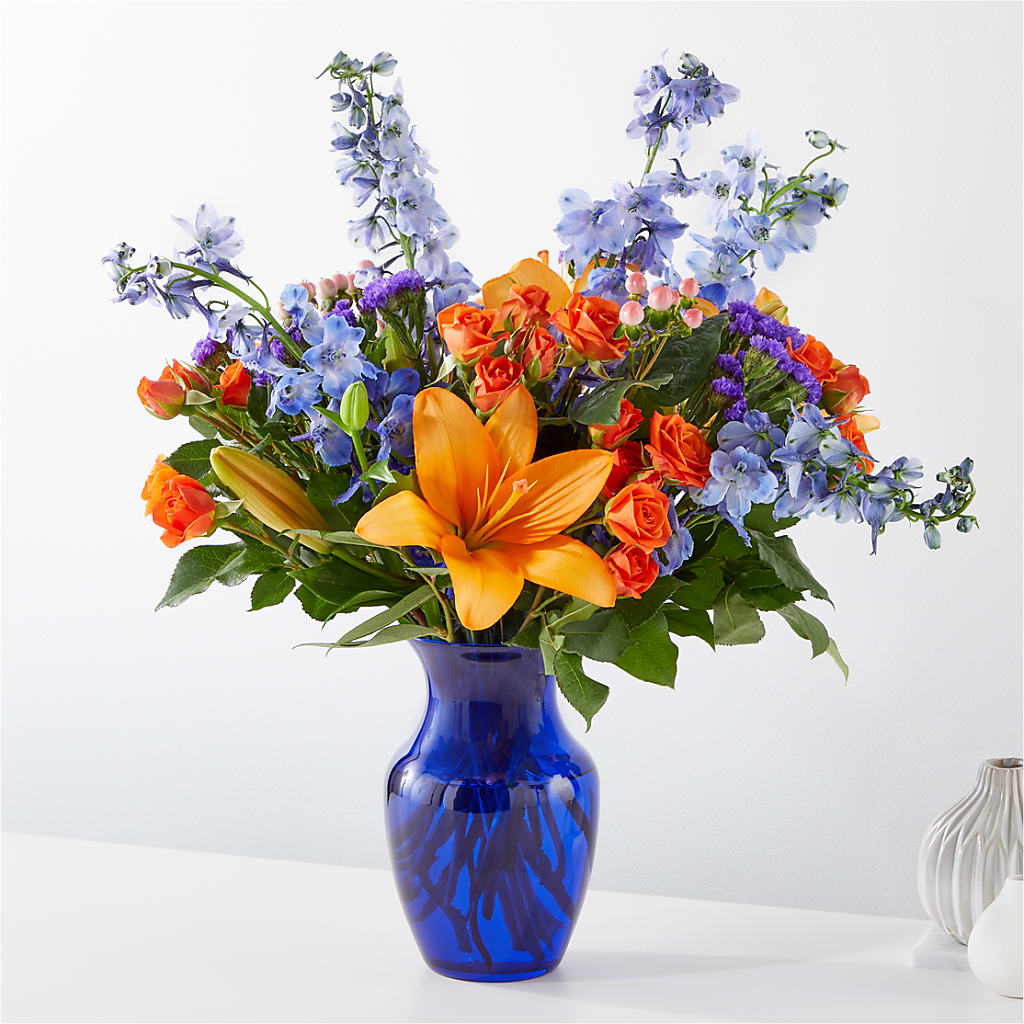 Radiant Citrus Bouquet – BEN & NEVA'S FLOWERS, Grand Saline TX