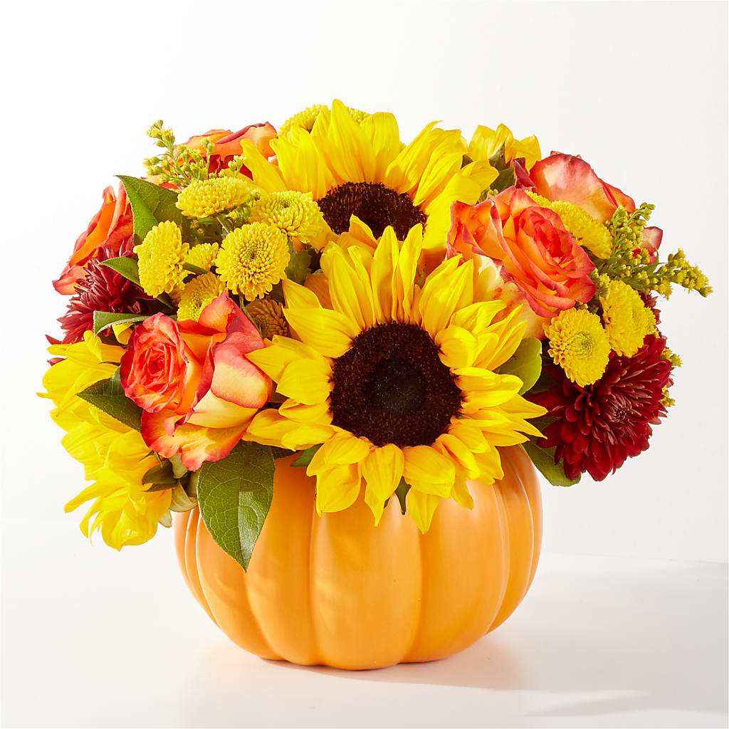 Golden Gourd Pumpkin Bouquet – BEN & NEVA'S FLOWERS, Grand Saline TX