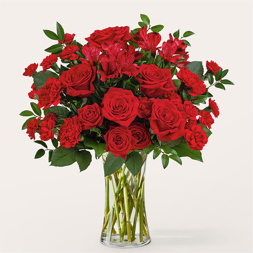 Brilliant Ruby Bouquet – BEN & NEVA'S FLOWERS, Grand Saline TX