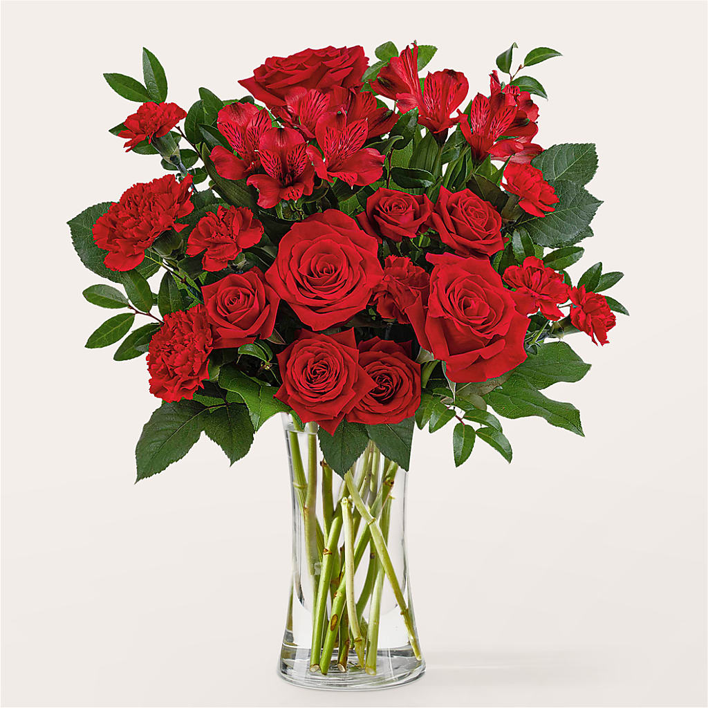 Brilliant Ruby Bouquet – BEN & NEVA'S FLOWERS, Grand Saline TX