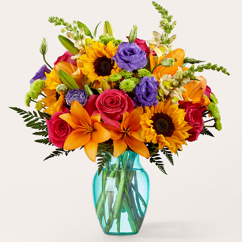 Double Rainbow Bouquet – BEN & NEVA'S FLOWERS, Grand Saline TX