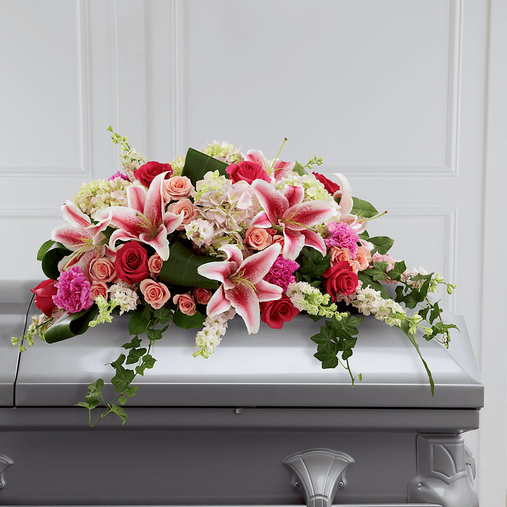 Splendid Grace Casket Spray – BEN & NEVA'S FLOWERS, Grand Saline TX
