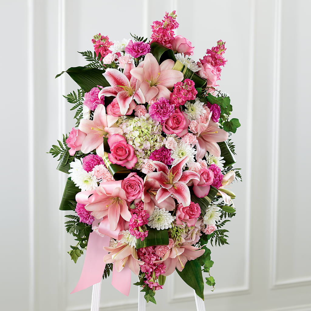 Comforting Standing Spray – BEN & NEVA'S FLOWERS, Grand Saline TX
