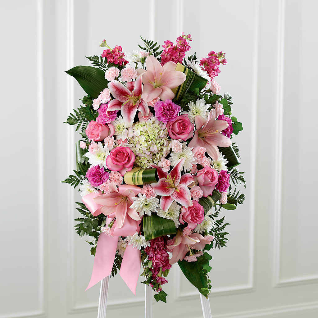 Comforting Standing Spray – BEN & NEVA'S FLOWERS, Grand Saline TX