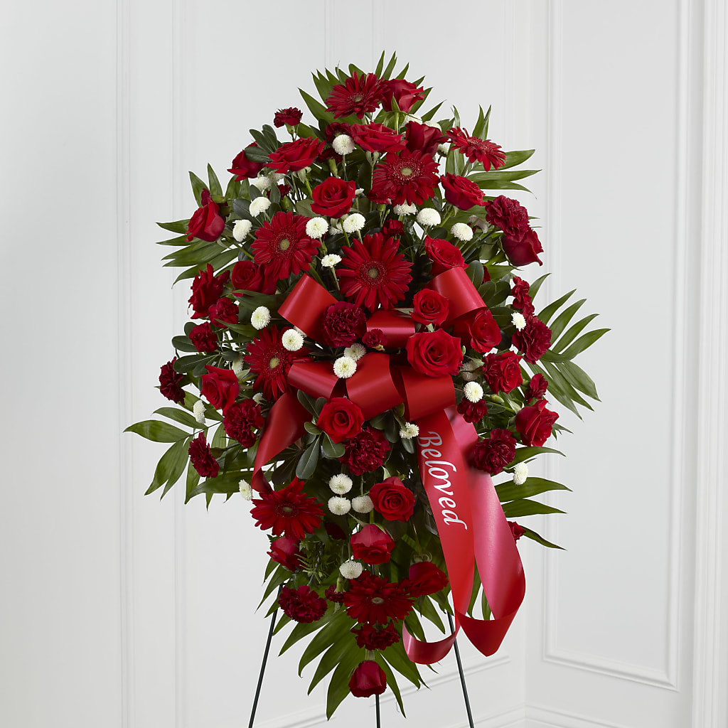 Treasured Memories Standing Spray – BEN & NEVA'S FLOWERS, Grand Saline TX