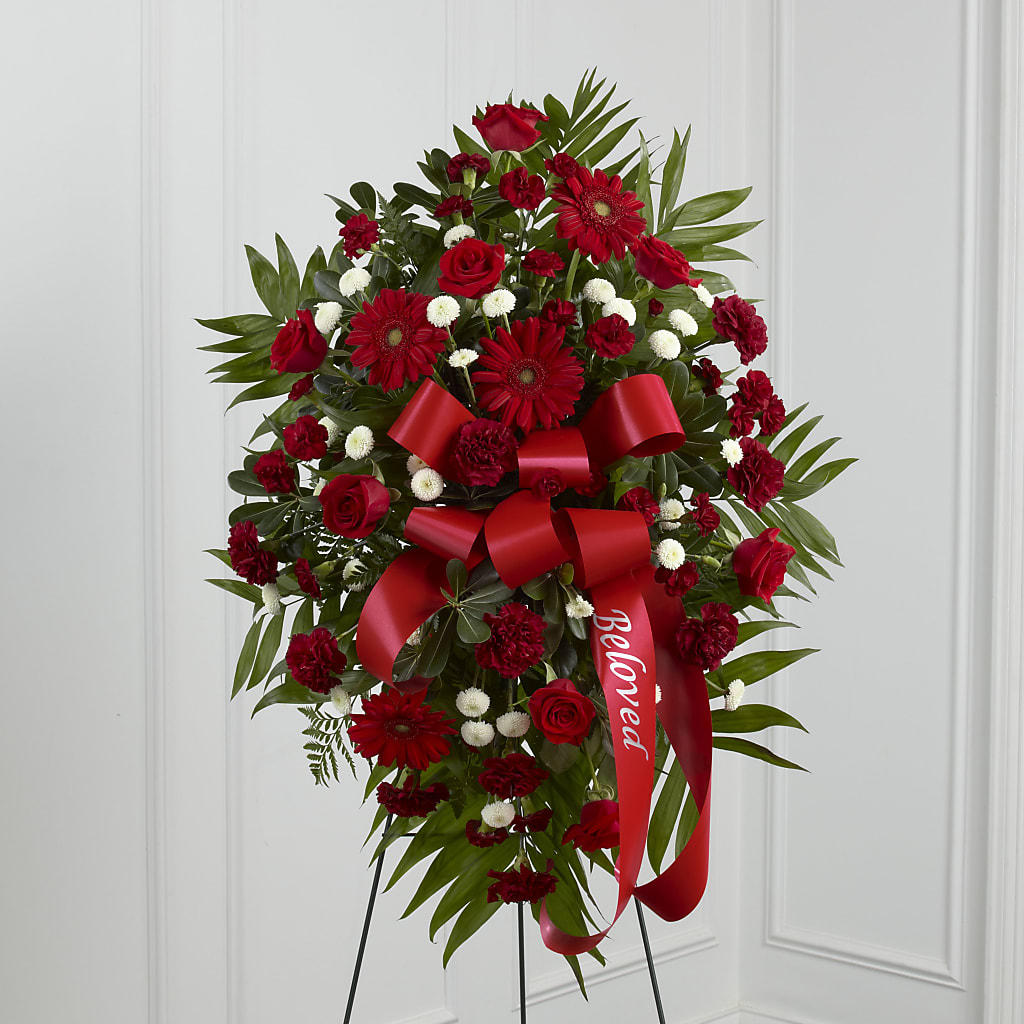 Treasured Memories Standing Spray – BEN & NEVA'S FLOWERS, Grand Saline TX