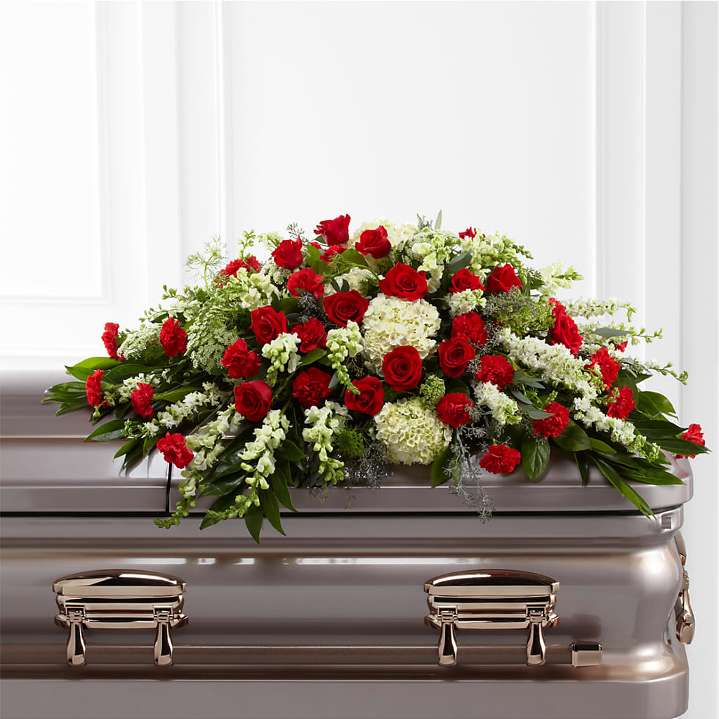 Sincerity Casket Spray – BEN & NEVA'S FLOWERS, Grand Saline TX