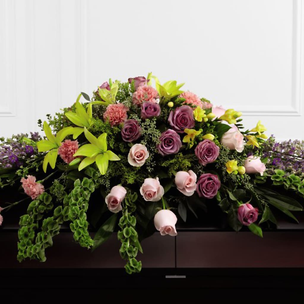 Forever Beloved Casket Spray – BEN & NEVA'S FLOWERS, Grand Saline TX