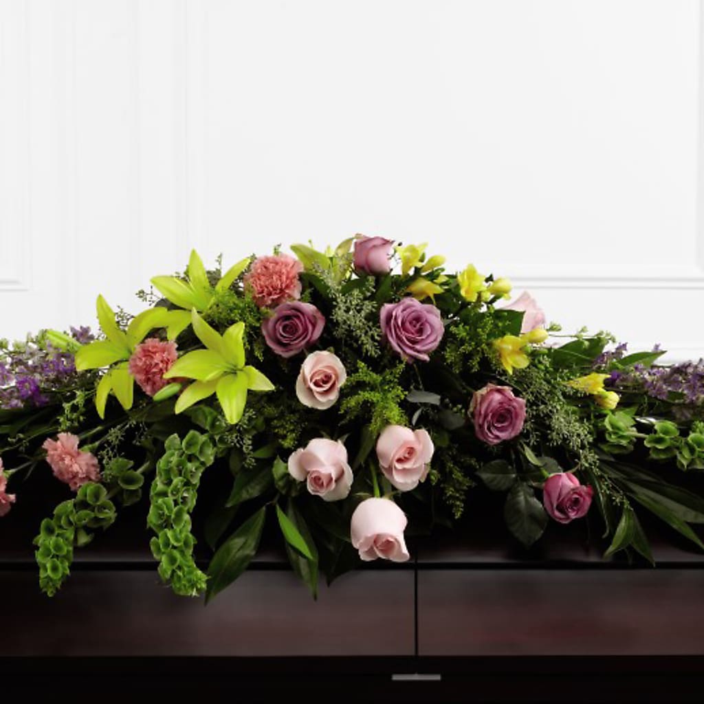 Forever Beloved Casket Spray – BEN & NEVA'S FLOWERS, Grand Saline TX