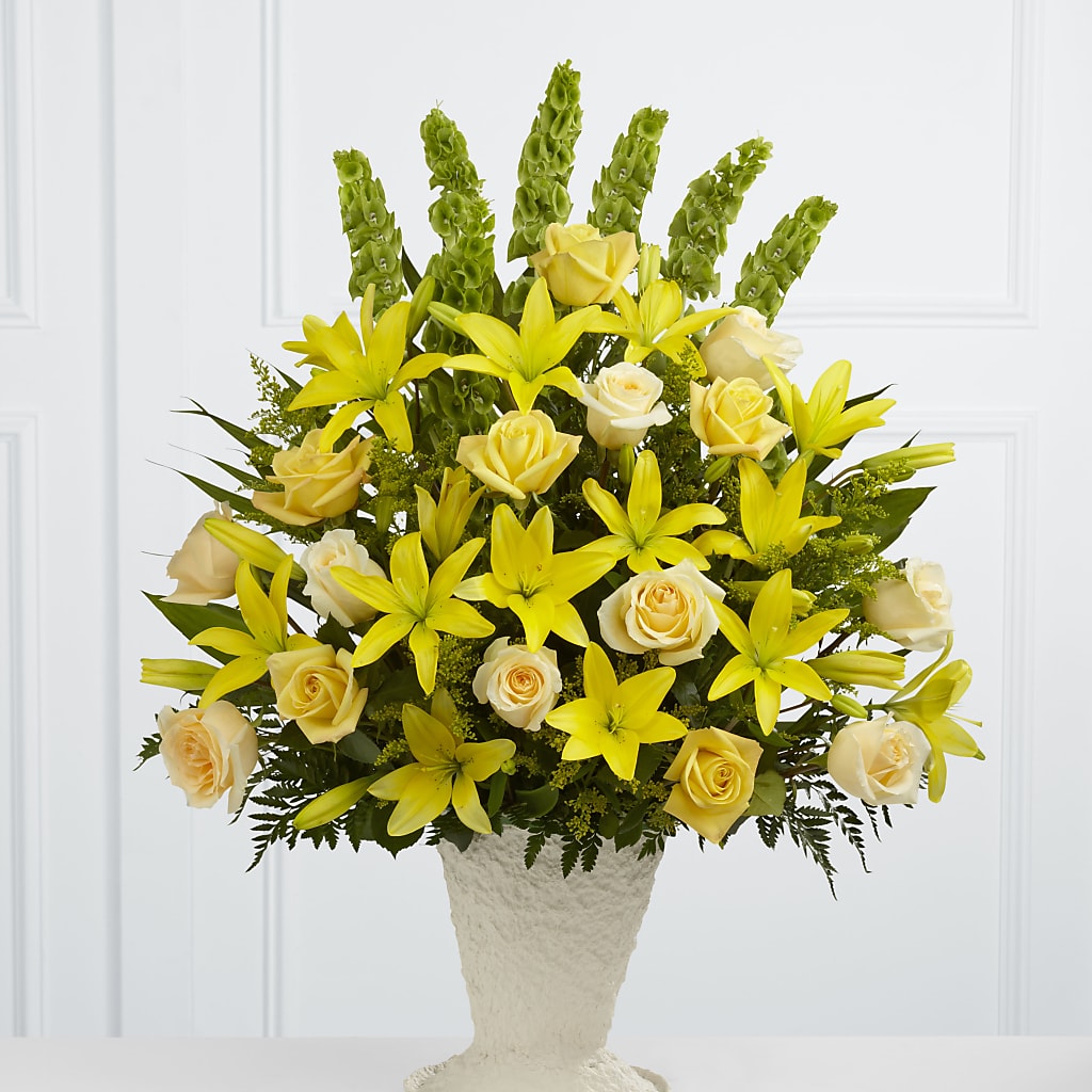 Golden Memories Arrangement – BEN & NEVA'S FLOWERS, Grand Saline TX