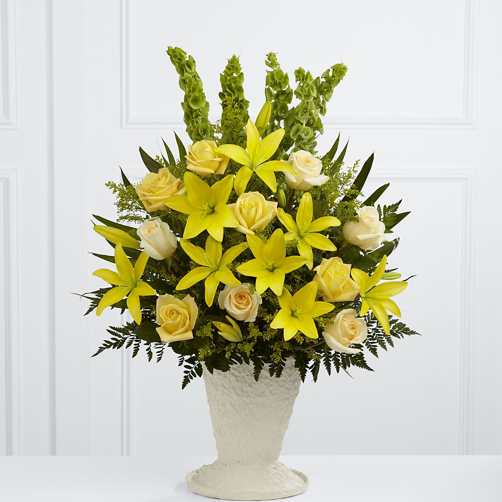 Golden Memories Arrangement – BEN & NEVA'S FLOWERS, Grand Saline TX