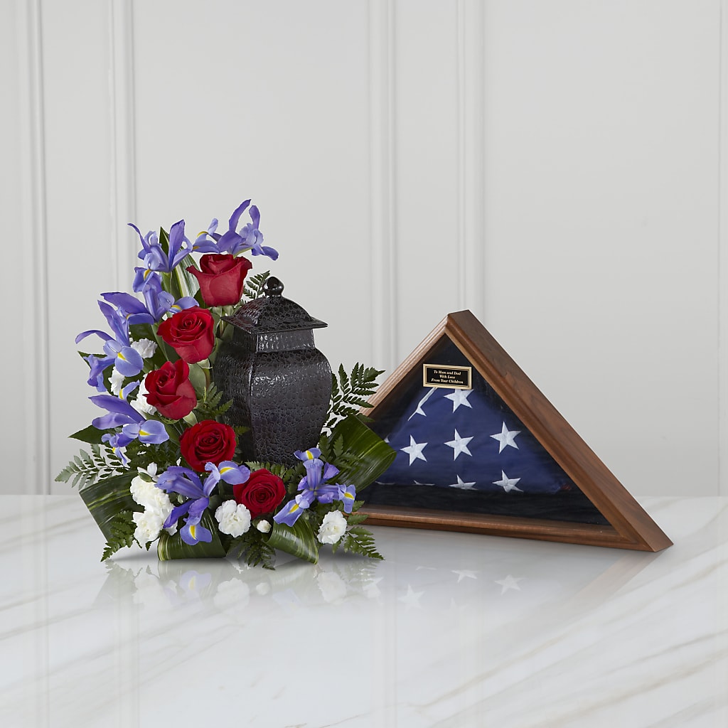 Patriotic Tribute Arrangement – BEN & NEVA'S FLOWERS, Grand Saline TX