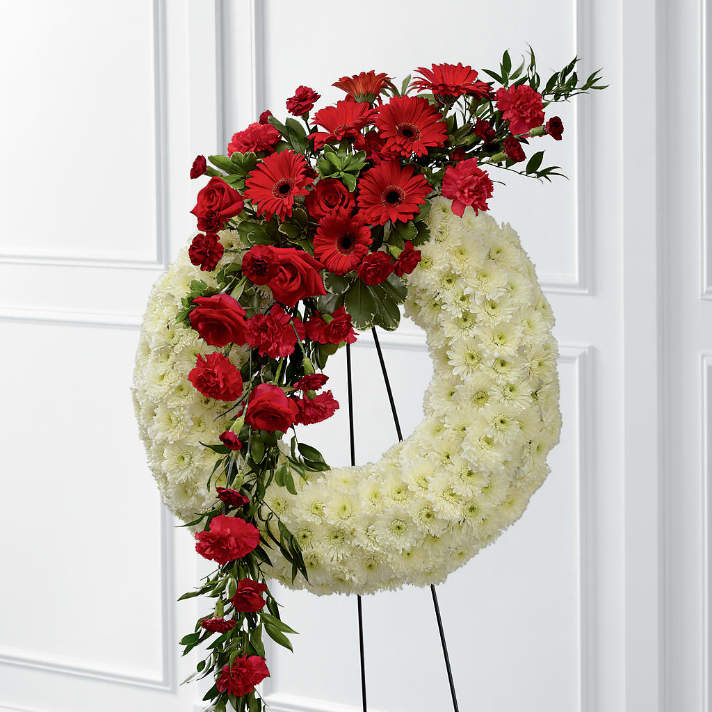 Graceful Tribute Wreath – BEN & NEVA'S FLOWERS, Grand Saline TX