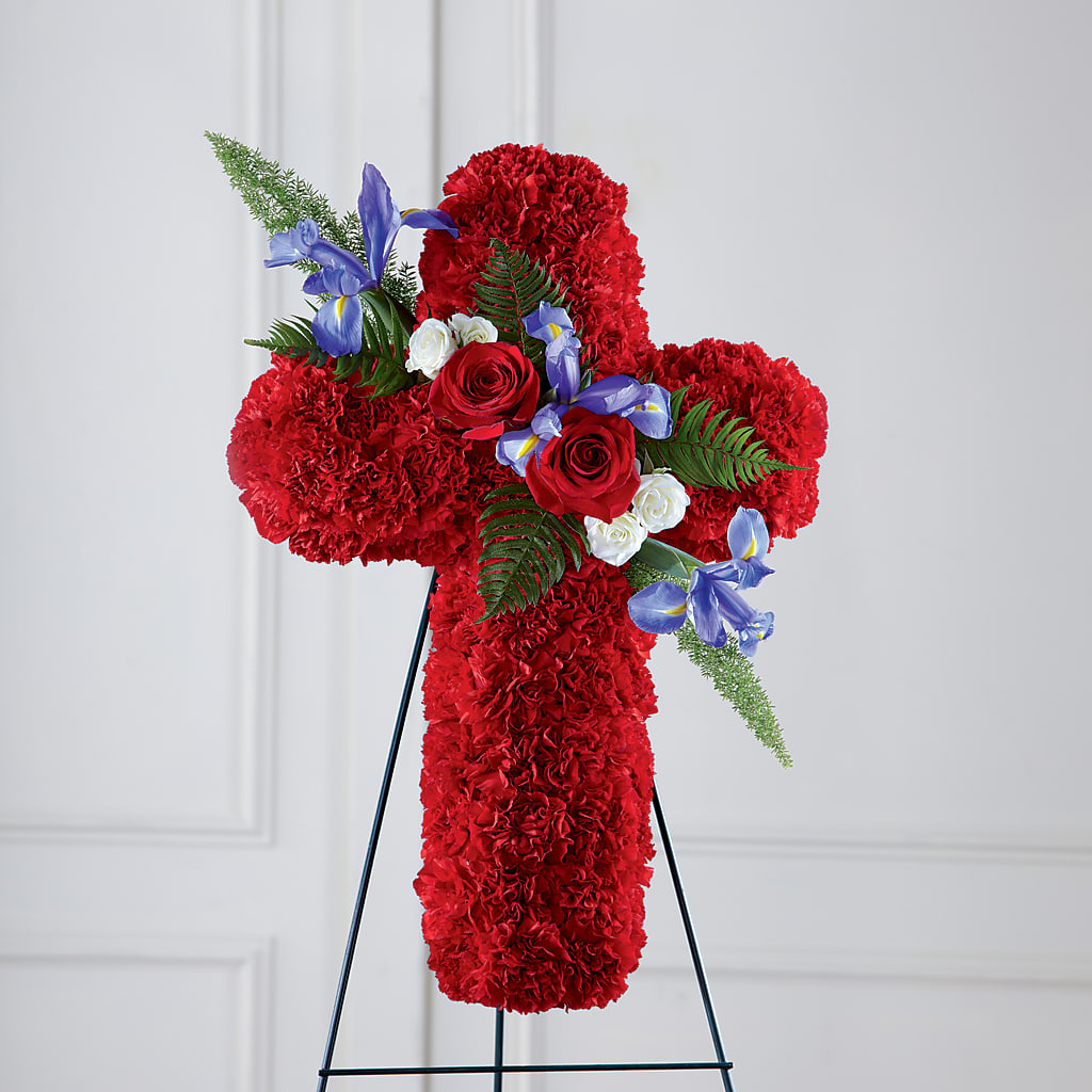 Faithful Hero Floral Cross – BEN & NEVA'S FLOWERS, Grand Saline TX