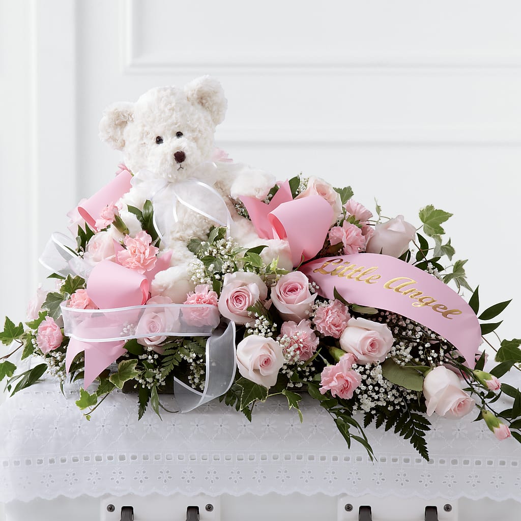 Touch of Sympathy Casket Spray – BEN & NEVA'S FLOWERS, Grand Saline TX