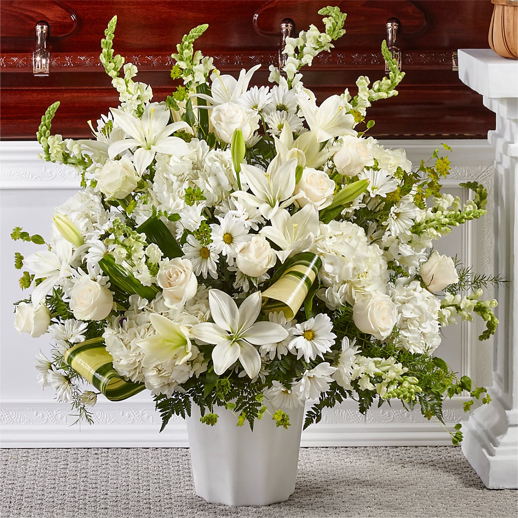 Thoughts of Tranquility Floor Basket – BEN & NEVA'S FLOWERS, Grand Saline TX