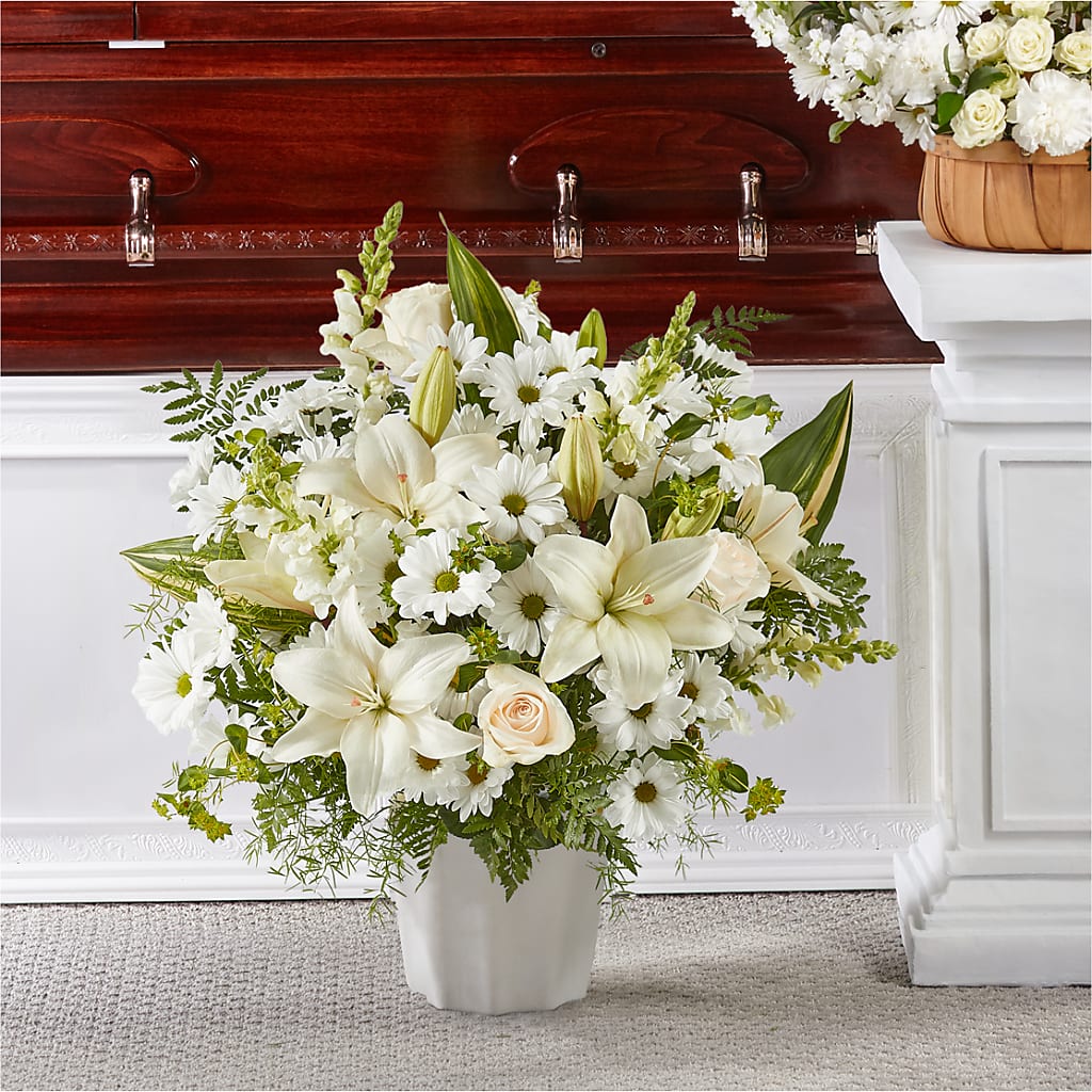 Thoughts of Tranquility Floor Basket – BEN & NEVA'S FLOWERS, Grand Saline TX