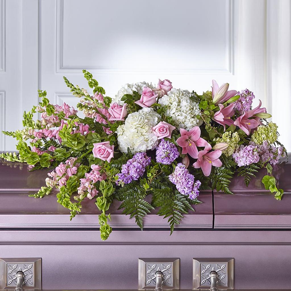 Life's Gratitude Casket Spray – BEN & NEVA'S FLOWERS, Grand Saline TX