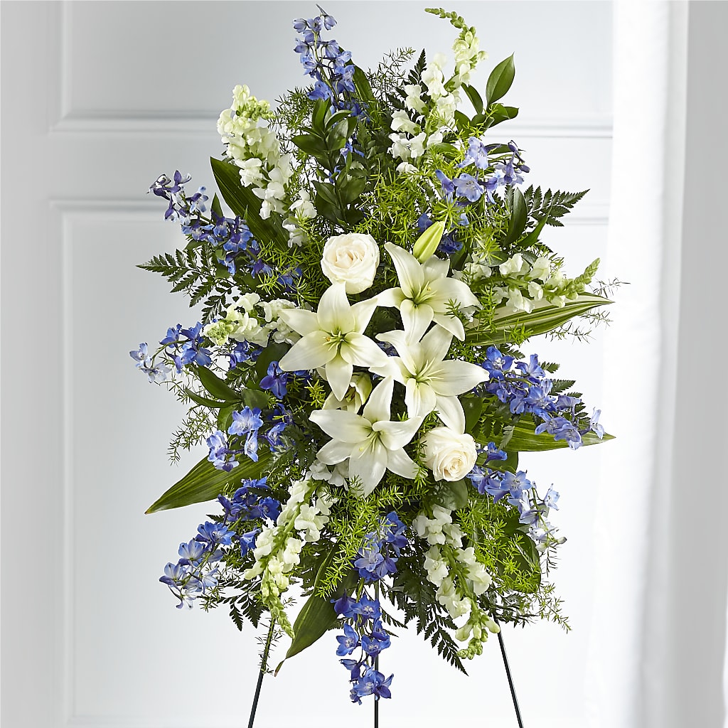 Faithful Friend Standing Spray – BEN & NEVA'S FLOWERS, Grand Saline TX
