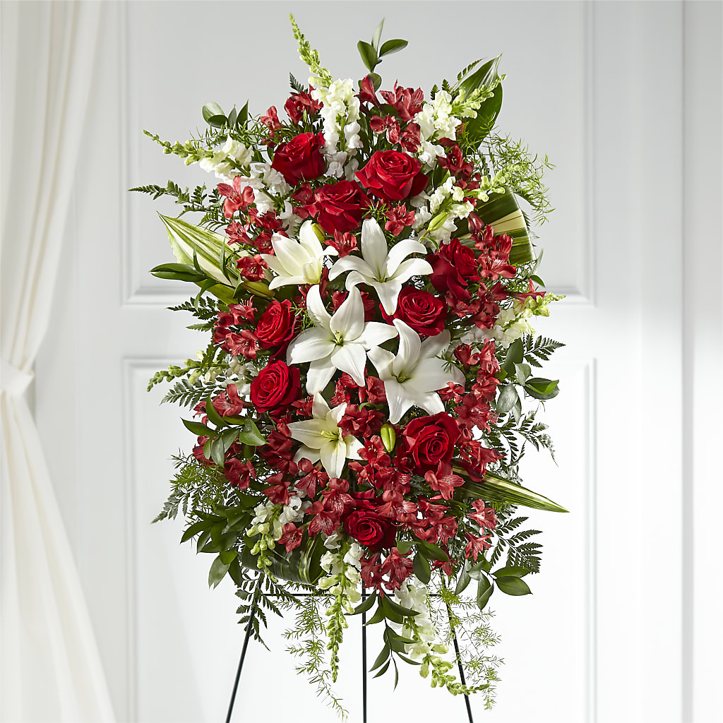 Everlasting Memory Standing Spray – BEN & NEVA'S FLOWERS, Grand Saline TX
