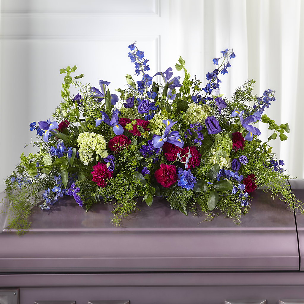 Always Treasured Casket Spray – BEN & NEVA'S FLOWERS, Grand Saline TX