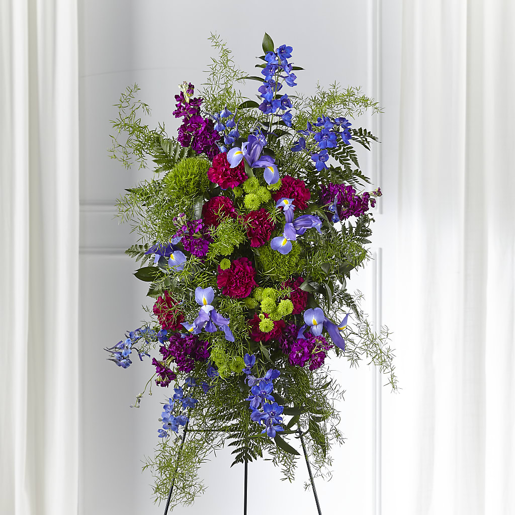 Heavenly Skies Standing Spray – BEN & NEVA'S FLOWERS, Grand Saline TX