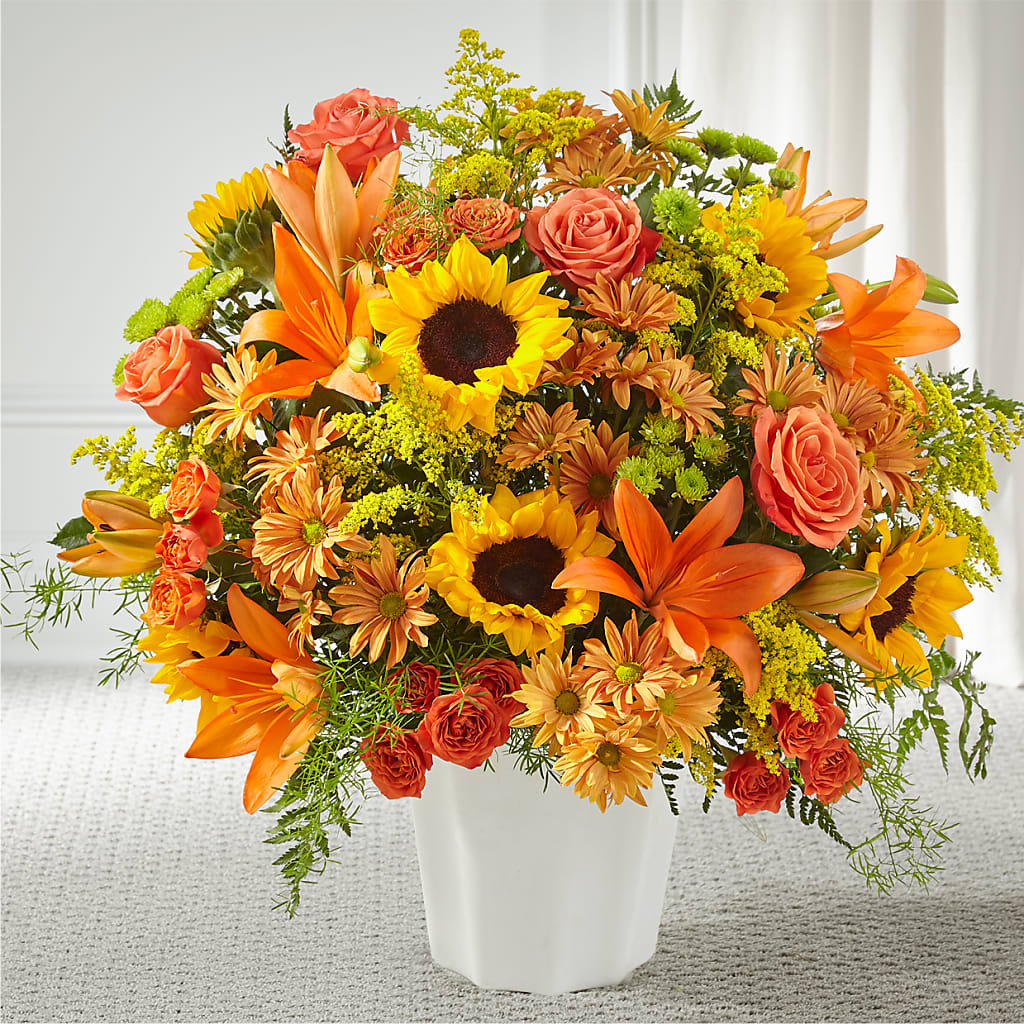 Harvest Thoughts Floor Basket – BEN & NEVA'S FLOWERS, Grand Saline TX