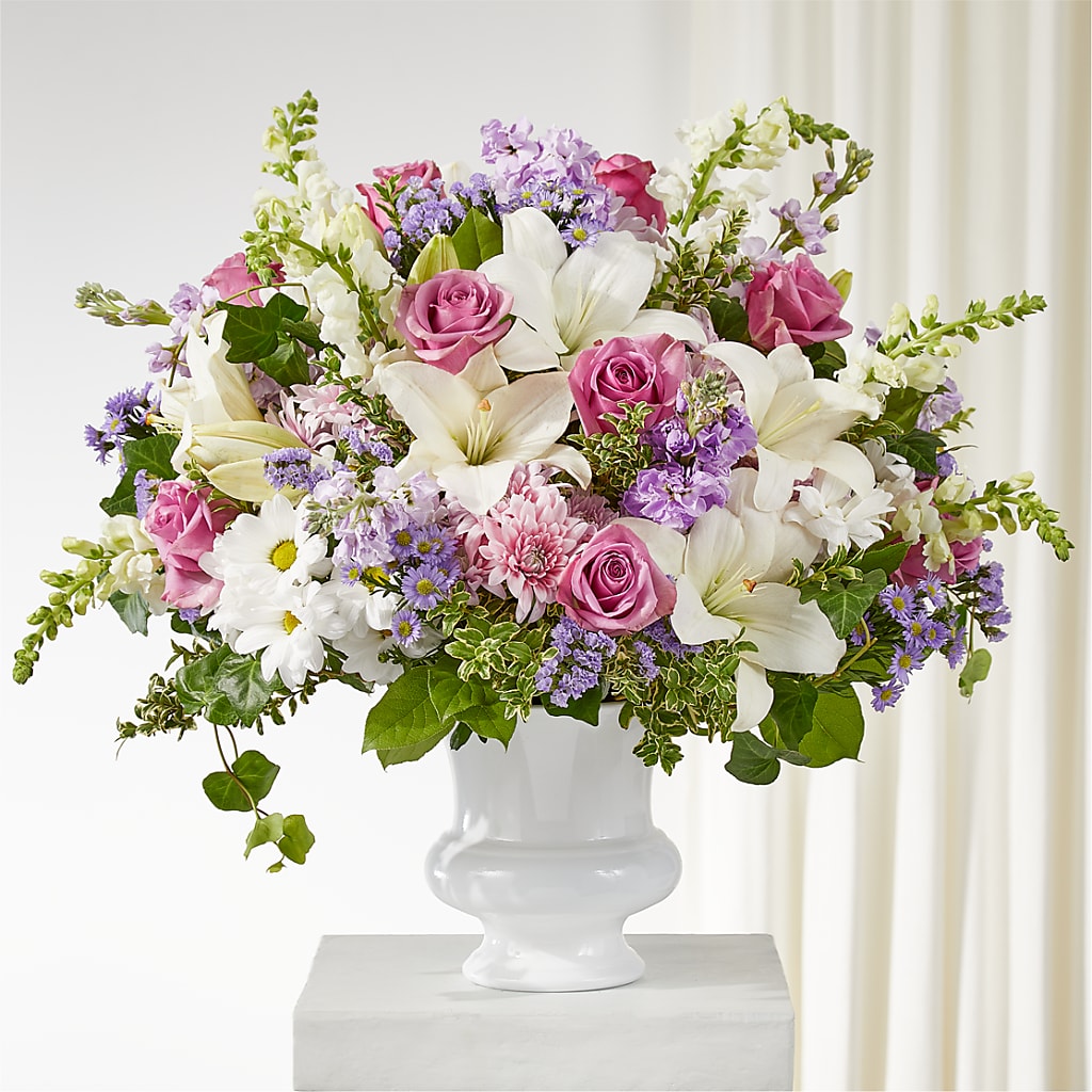 Remarkable Life Urn Arrangement – BEN & NEVA'S FLOWERS, Grand Saline TX