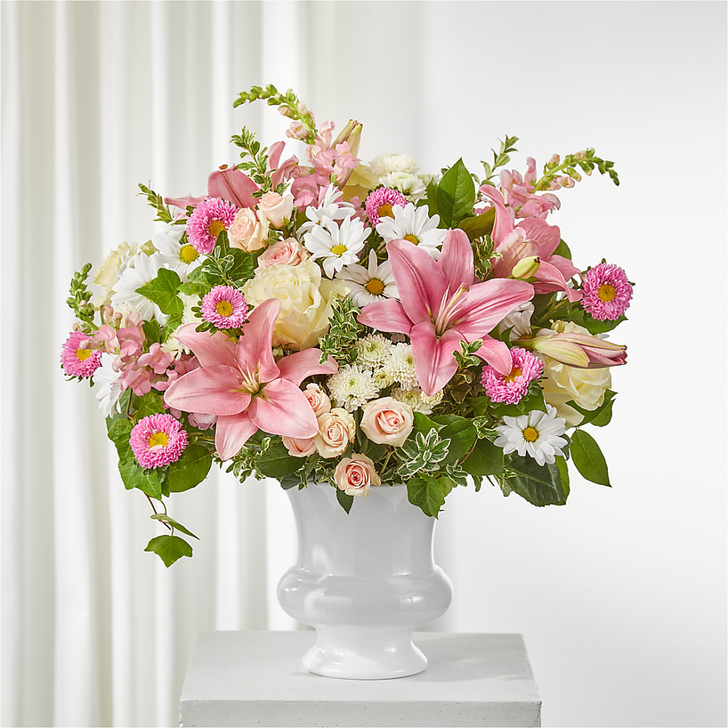 Empathetic Blooms Urn Arrangement – BEN & NEVA'S FLOWERS, Grand Saline TX