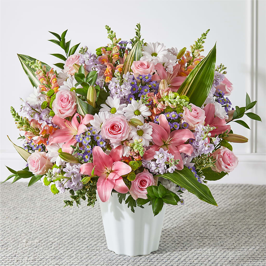 Abundant Compassion Floor Basket – BEN & NEVA'S FLOWERS, Grand Saline TX