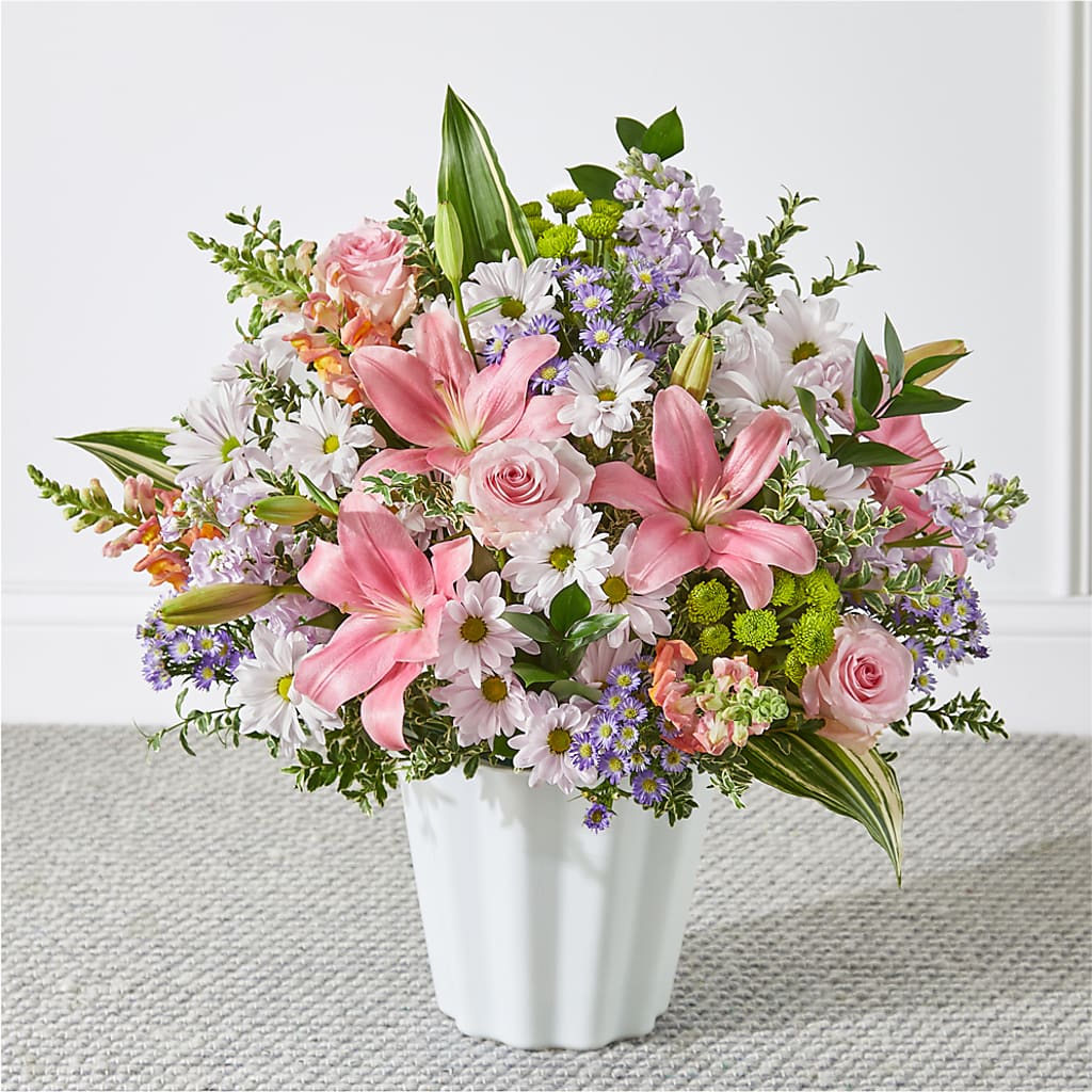 Abundant Compassion Floor Basket – BEN & NEVA'S FLOWERS, Grand Saline TX