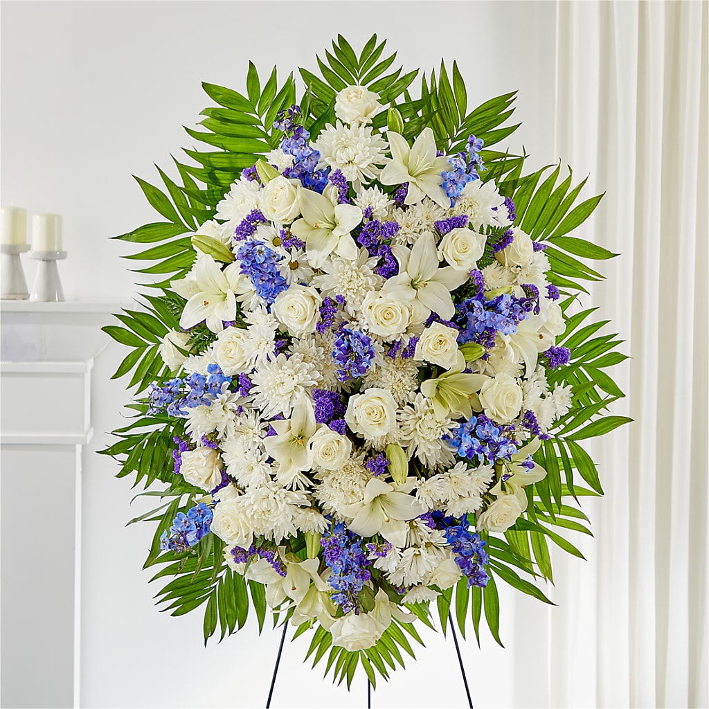 At Rest Standing Spray – BEN & NEVA'S FLOWERS, Grand Saline TX