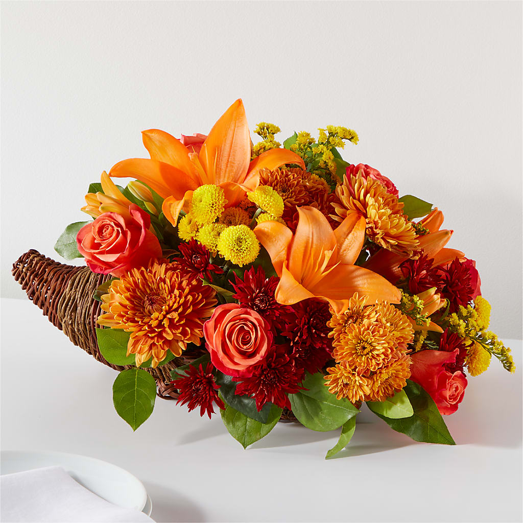 Bouquet of Blessings Cornucopia – BEN & NEVA'S FLOWERS, Grand Saline TX