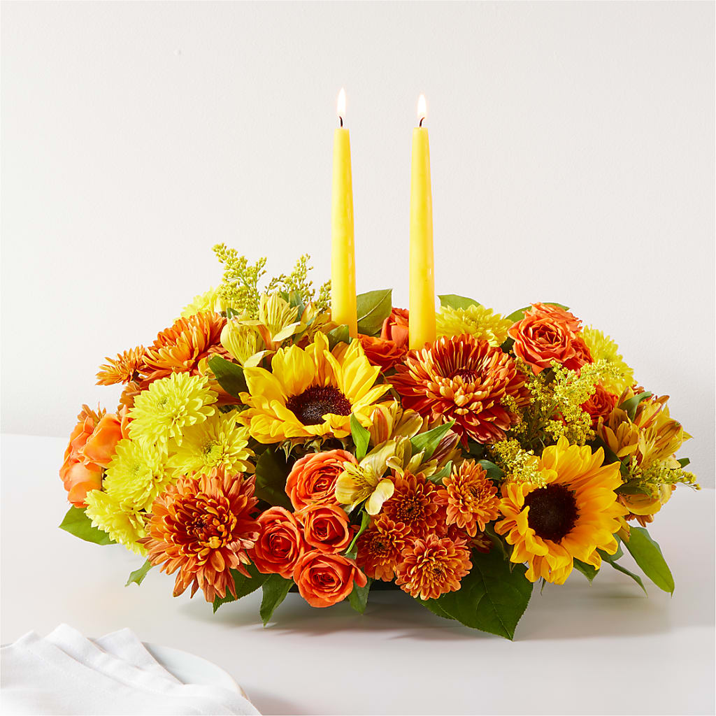 Autumn Harmony Centerpiece – BEN & NEVA'S FLOWERS, Grand Saline TX
