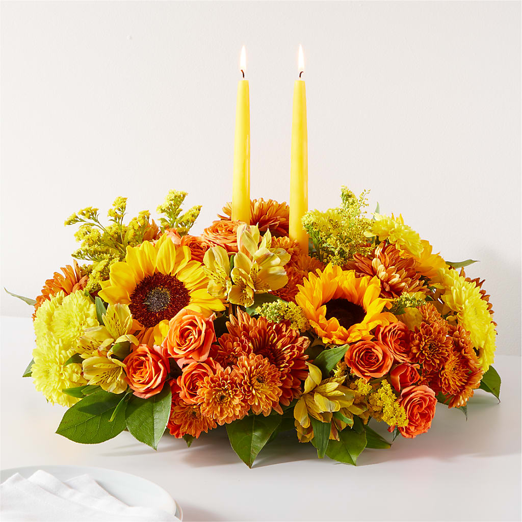 Autumn Harmony Centerpiece – BEN & NEVA'S FLOWERS, Grand Saline TX