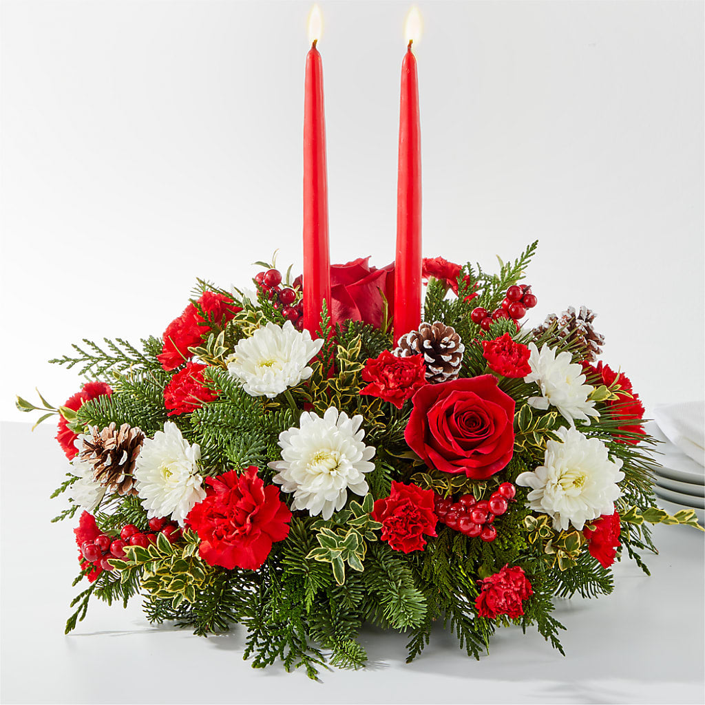 Holiday Soiree Centerpiece – BEN & NEVA'S FLOWERS, Grand Saline TX