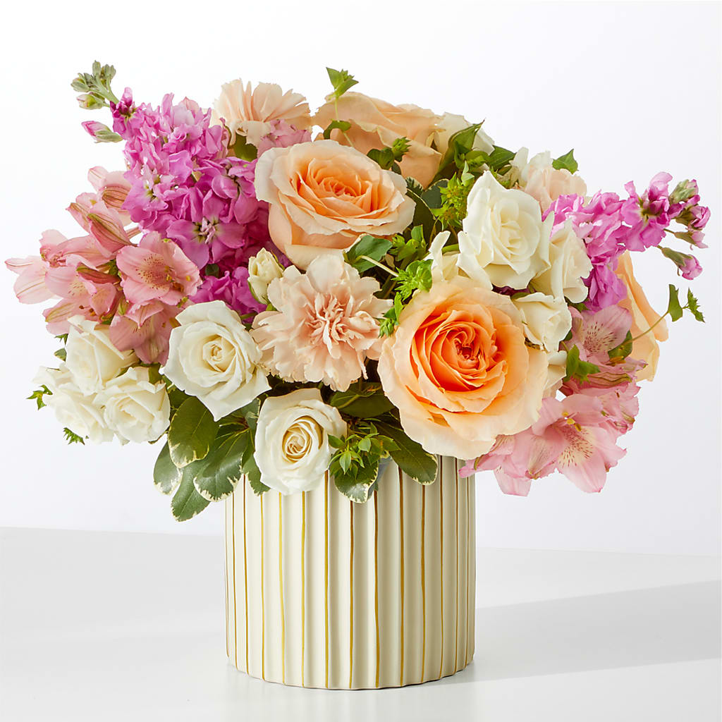 Paradise Bouquet with Ivory Vase – BEN & NEVA'S FLOWERS, Grand Saline TX