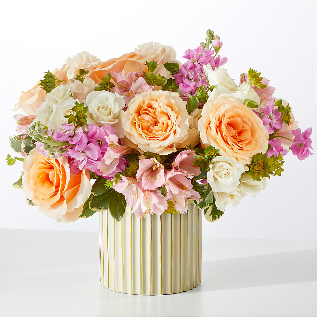 Paradise Bouquet with Ivory Vase – BEN & NEVA'S FLOWERS, Grand Saline TX