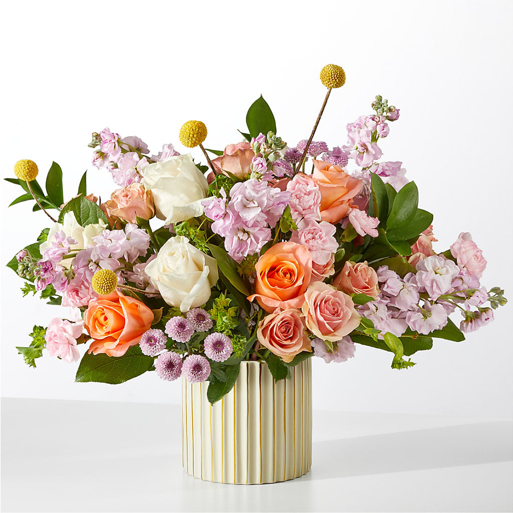 French Market Bouquet with Ivory Vase – BEN & NEVA'S FLOWERS, Grand Saline TX
