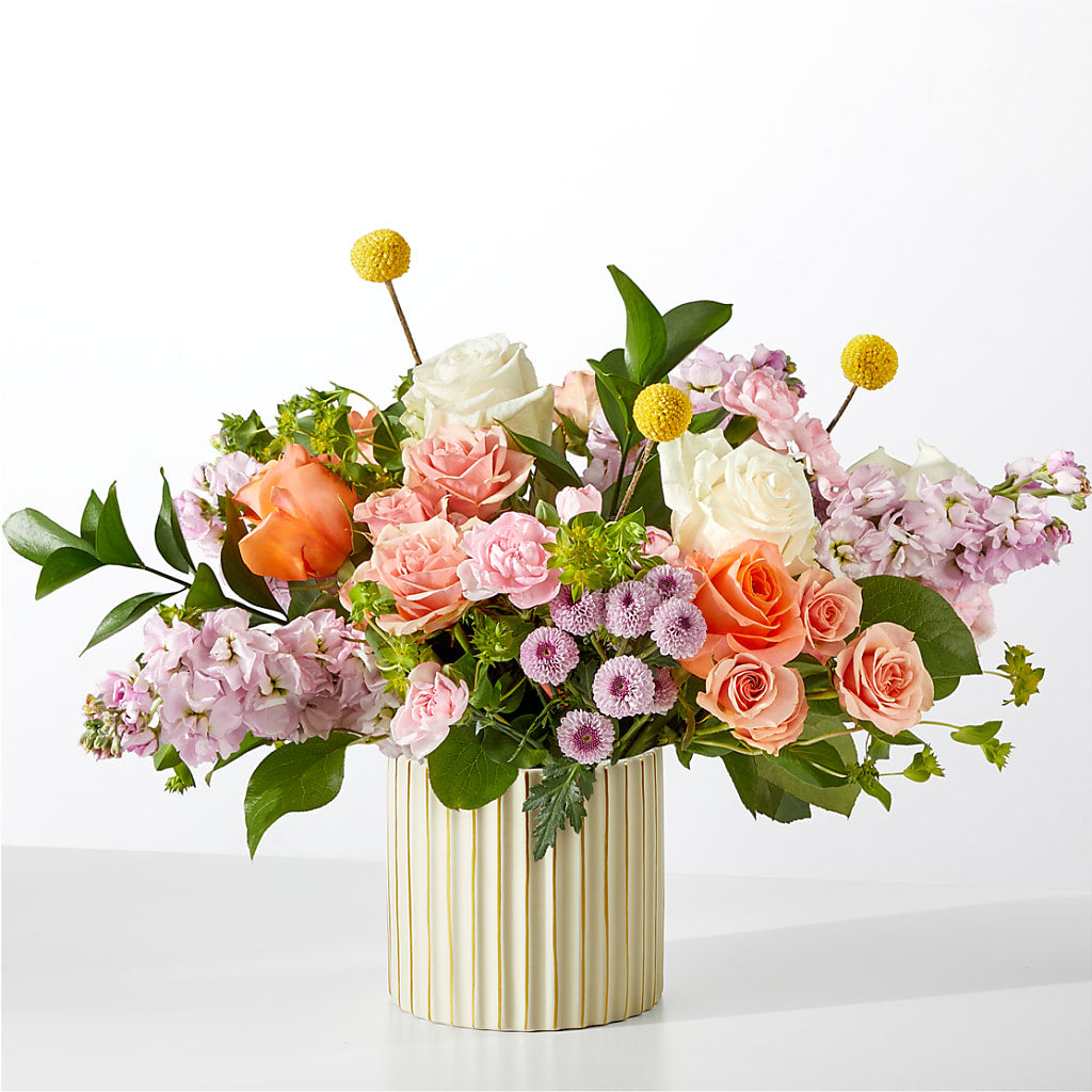 French Market Bouquet with Ivory Vase – BEN & NEVA'S FLOWERS, Grand Saline TX
