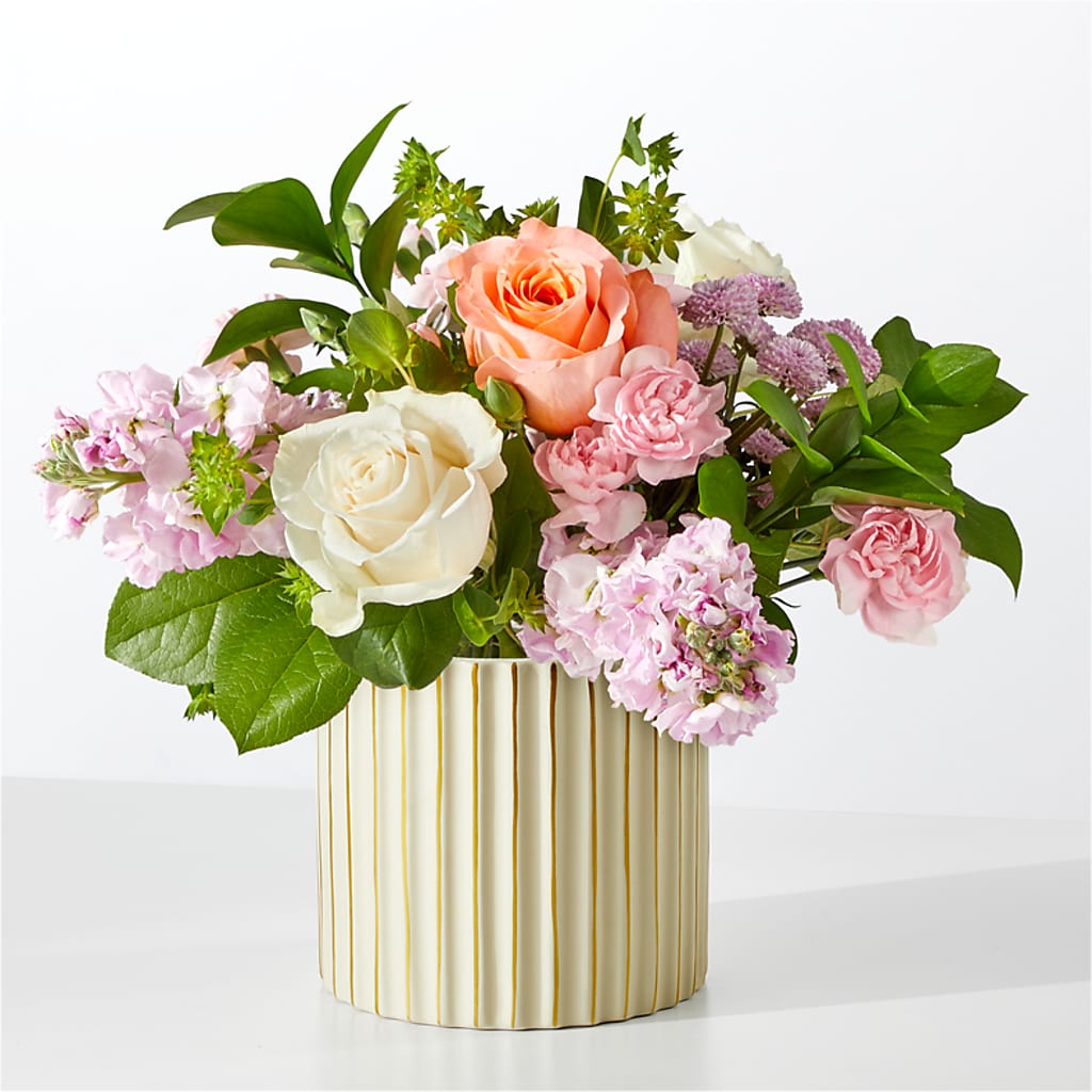 French Market Bouquet with Ivory Vase – BEN & NEVA'S FLOWERS, Grand Saline TX