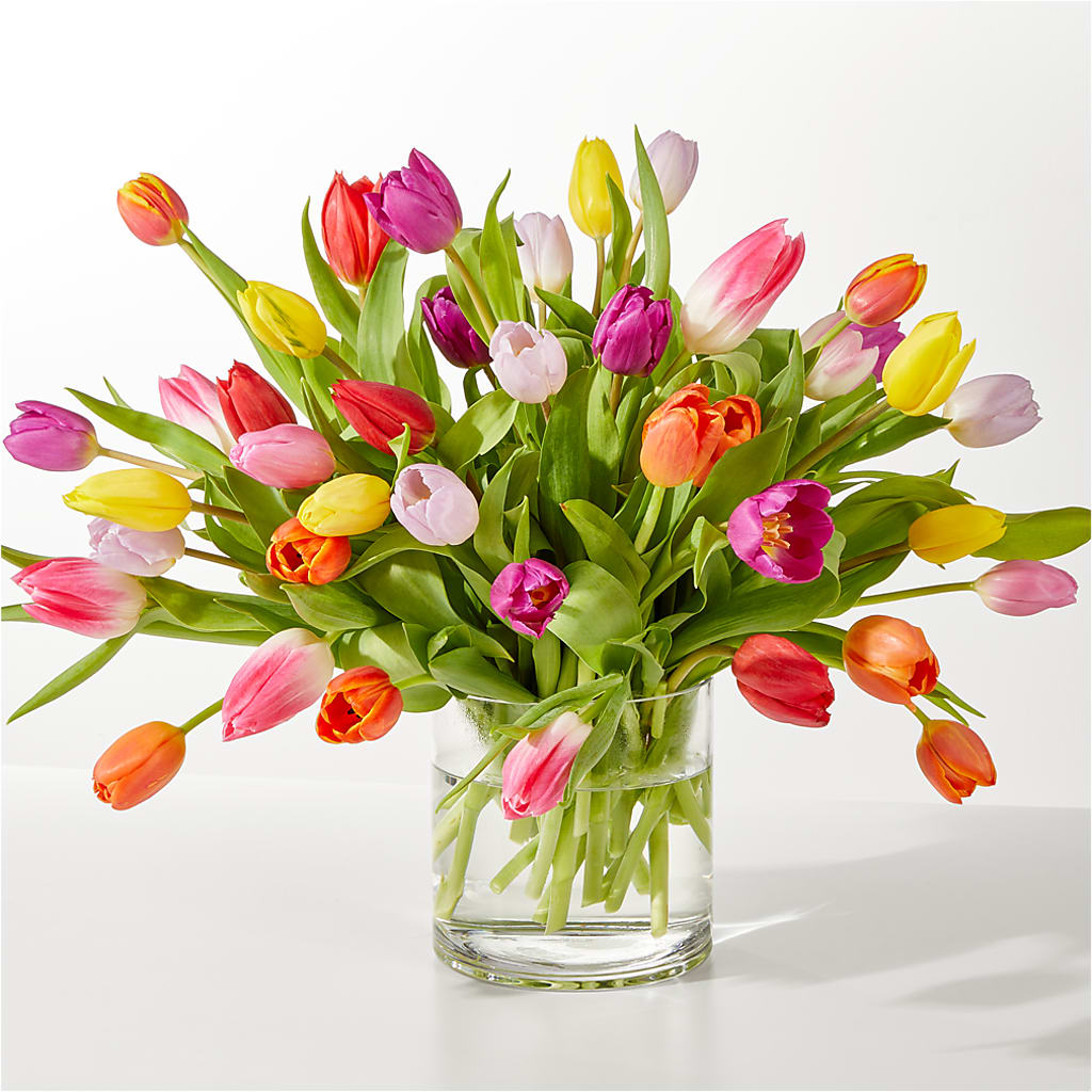 Spring's Calling Tulip Bouquet – BEN & NEVA'S FLOWERS, Grand Saline TX