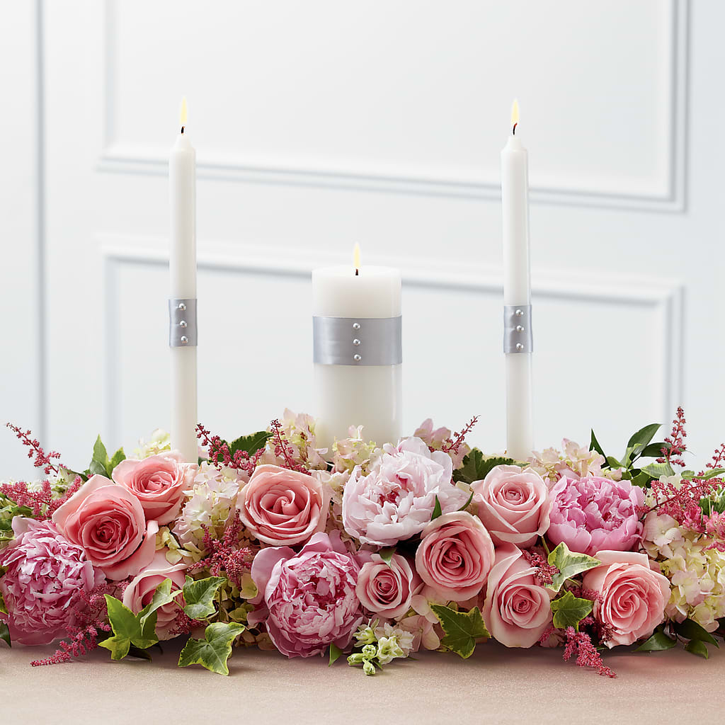 Worldwide Romance Unity Candle Arrangement – BEN & NEVA'S FLOWERS, Grand Saline TX